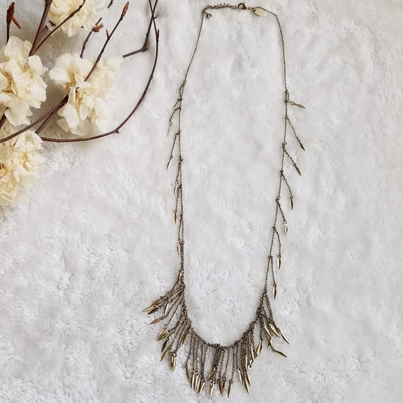 Anthropologie Deergrass Fringe Necklace, NWOT - Picture 2 of 5